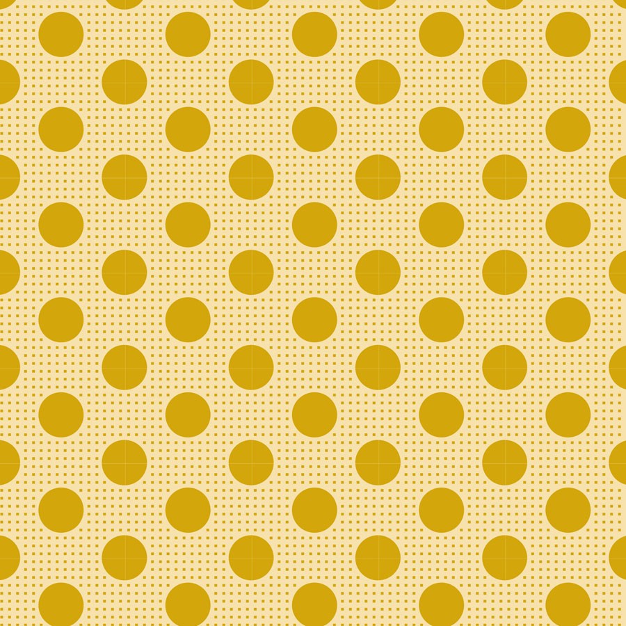 Medium Dots 130029 Flaxen Yellow Tilda