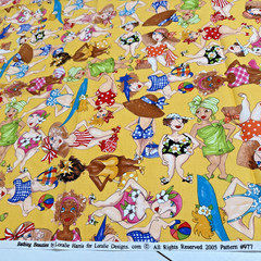 Bathing Beauties 2005 by Loralie Harris for Loralie Design Size 44×38″ 1 Yard
