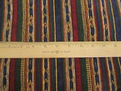 Vtg. 1992 Fabric Tandler Textile Brushed Cotton Striped Multicolor 2yd30x 60