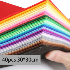 Felt Sheets, 40 Pcs 12 X 12 Inches (30 X 30Cm) 1Mm Thick Soft Felt Fabric Sheet,