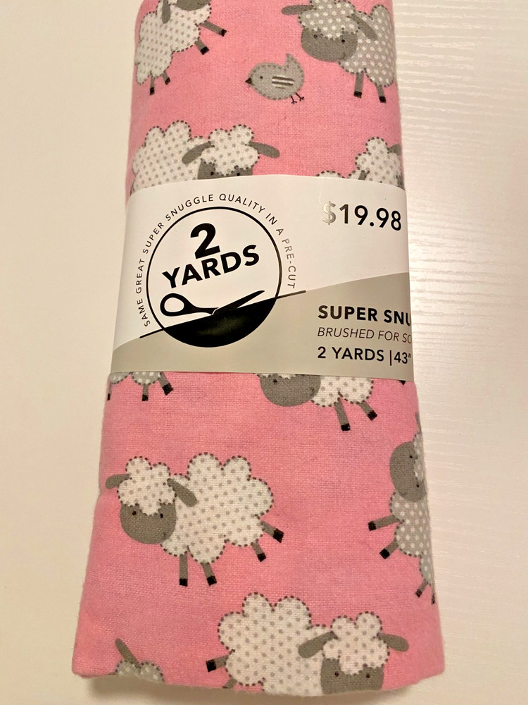 PINK SHEEP Super Snuggle Flannel Precut 2 Yards/43″ wide 100% Cotton / Pakistan