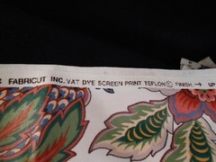 Stanley King Studio Fabric Chintz 56″x 4yd Floral Teflon Vat Dye Screen Print