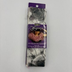 Sullivans Fashion Scarf Fabric Yorganza Gray Roses 1 Ball Project Craft DIY