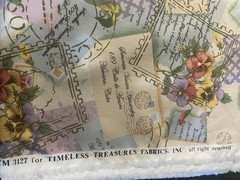 Timeless Treasures “Poetic” CM-3127 Cotton Quilt Fabric Travel, Floral BTHY