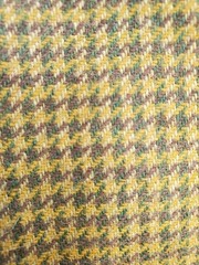 Vintage 100% WOOL Fabric HOUNDSTOOTH