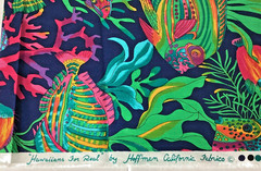 Hoffman Fabric ~ “Hawaiians for Real” ~ Ocean Tropical Fish ~ 3 .80 Yds x 44”