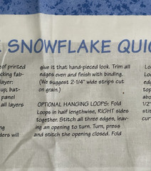 Daisy Kingdom Unique Snowflake Quick Quilt Christmas Snowman Fabric Panel