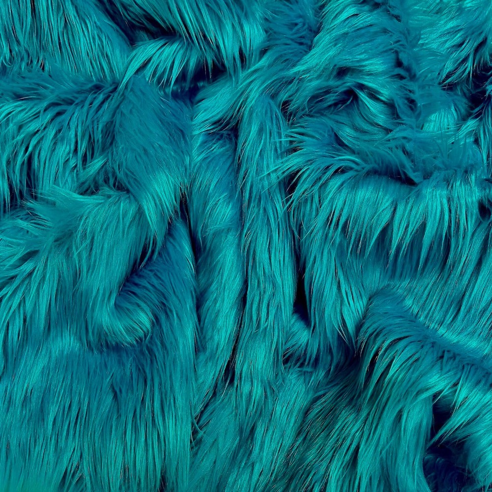 EOVEA Shaggy Faux Fur Fabric by The Yard – 36″ X 60″ Inch – Long Pile Fur – Fake