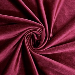 Contessa BURGUNDY Plush Non-Stretch Velvet Fabric for Apparel, Costumes, Curtai