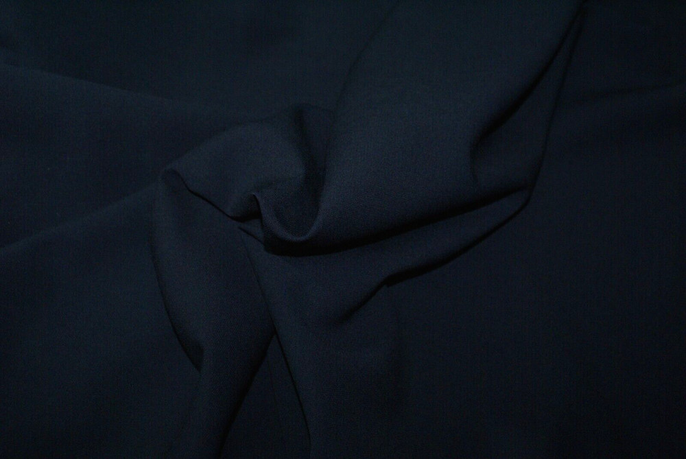 5m Lots -NAVY Devine Mid Weight Woven Suiting Fabric, 155cm Wide