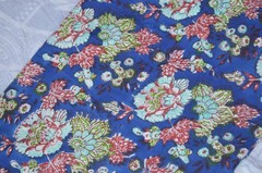 10 Yard Hand Block New Print Fabric 100%Cotton NO TARRIF CHARGES 100%✅ ZK_130