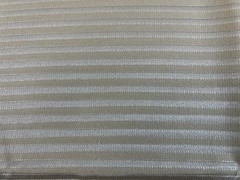 2 yds Vertical Stripes Beige Ivory Light Texture Upholstery Fabric Tone on Tone