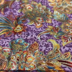 Robert Kauman Culture Club Passage To India Floral Cotton Quilting Fabric 18×44