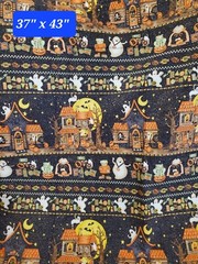 Halloween Fabric Lot of 9 Diff Delightfully Frightful, Trick and Treats 6.5+ Yds