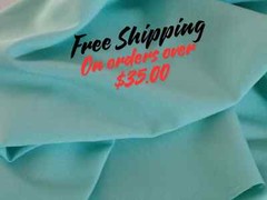 Tropical gabardine in 3 shades of Orange or any other color in my store