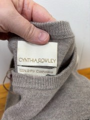 Cutters Lot Of 3 100% Cashmere Sweaters Upcycle Crafters in Natural Beige Violet