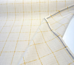 Highlander Window Golden Rod Cotton Upholstery Fabric By the Yard