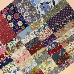 50PCS 10″ x 10″ 100% Precut Cotton Fabric Squares Fabric Bundles for Sewing, …