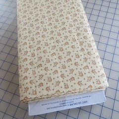 By The Yard ~ Cream Summer Leaves by Marcus $3.99 Ships ANY Amount Fabric