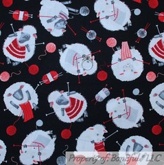 BonEful FABRIC FQ Cotton Quilt White Black Newspaper B&W Grandparent Gma Gpa Kid