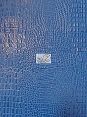 AquaGuard® Crocodile Marine Vinyl Fabric 14 Colors 1 Yard, Royal Blue