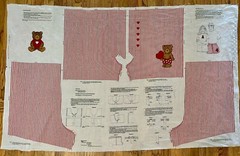 Cranston VIP Vintage Pattern Panel – Teddy Bear Boxer Shorts + Appliqué