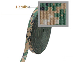 Digital Camouflage Webbing Non-elastic Edging Strips Bag Strap f DIY 2.5cm Width