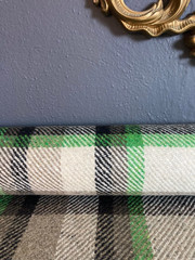 100% Wool Plaid Coating Fabric 61″ Wide Pendleton Style Half Yard New Zealand