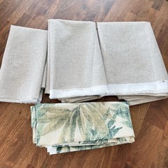 Richloom Solarium Outdoor Fabric Remnant Lot Botanical Palm Leaf Solid 6+ Yds