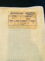 SAMARCAND Abaco in Charcoal 17 3/4 x 18 3/8″ Ikat Fabric Sample