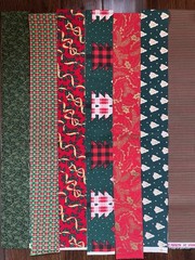 20 Jelly Roll Christmas Fabric- 2.5” x a Variety Of Lengths 21”-42” Vintage