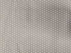 Cotton Fabric Remnant 44″ X 30″ Gray Grey Swiss Geo Medium Weight Almost One Yd