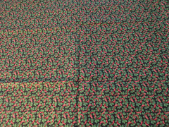 Red Berries & Holly Ribbons Christmas Holiday Cotton Fabric 1 FQ Approx 18 x 21