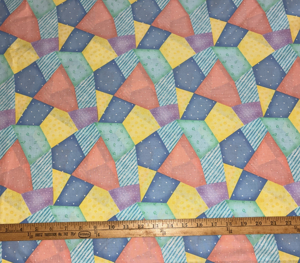 Springs Baby Love Multicolor Cotton Fabric #5155 – 2 yards long x 43 inches wide