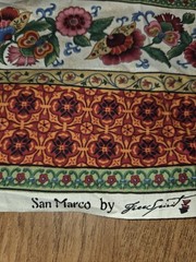 Vintage Free Spirit Floral Traditional Stripe Fabric San Marco 3 Yards