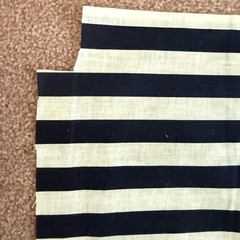 Vintage Fabric Lot Black White Hampton Floral Stripe Daisy Remnants Quilt 9+ YDS