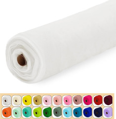 White Tulle Fabric Roll 54″ X 10 Yards | Sheer Tulle Bolt Fabric for Wedding Arc