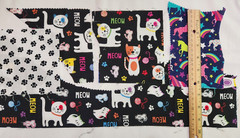 Fabric Scrap Bundle Cotton Quilting & Novelty Prints for Small Projects & Crafts