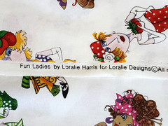 Loralie Designs Harris Fabric Ladies Cotton Sewing Notions Quilt 1 Yard X 44″