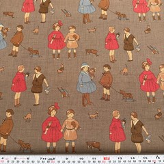 Petite Odile by French General for Moda Children Brown Cotton by the HALF YARD