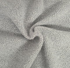 Gray Wool Blend Sherpa Fleece Knit Fabric By the Yard Made in Italy 4/18/18
