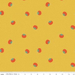 1/4 Yard 9”x42” Riley Blake “Hand Made” Pincushions Yellow Quilt Cotton