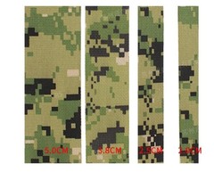 1M Digital Camouflage Webbing Non-elastic Edging Strips 2.0/2.5/3.8/5.0cm Width