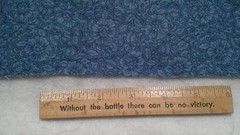 Fabric Kaufmann “Blue Flowers” on Blue 9″ x 29″ Lots more attached $3.95