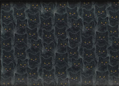 100% cotton Halloween fabric “Midnight Prowl” by 3 Wishes Fabric