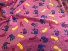Double Sided Super Soft Cuddle Fleece Fabric Material – HANDS FEET PINK