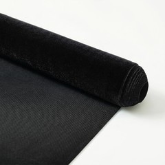 Black Stretch Velvet Fabric 1 Yard 63in Wide Soft Sewing Craft Apparel Cloth