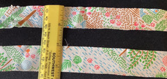 Fabric Strips Pre Cut 7/8″ To 2″ Mixed Patterns Dots Florals Lot Of 11 Lengths
