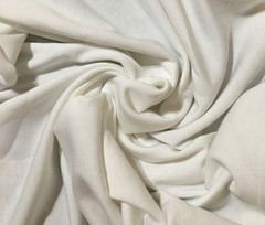 Sweatshirt Fabric Rayon Recycled poly Spandex knit fabric one side fleeced White