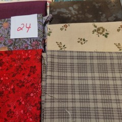 LOT OF 15 FAT QUARTERS COTTON FABRIC ASSTD COLORS & DESIGNS lot 24